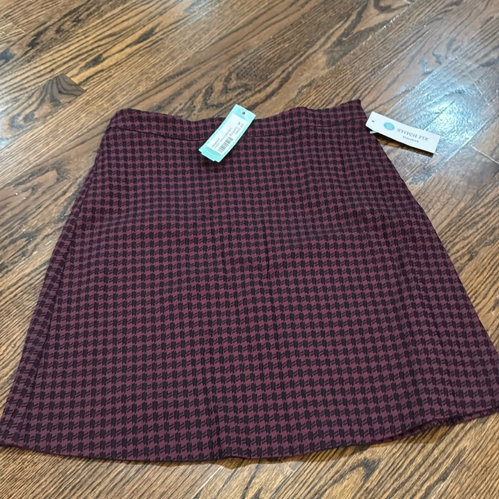 Margaret M, textured Aline skirt